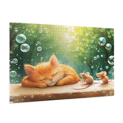 Katze Puzzle 5000 Teile Erwachsene Puzzle Tier Design für Erwachsene und Beginner, HD Farbe HolzPuzzle mit Geschenkbox Verpackung for Zimmer Deko Wohnzimmer, Geschenke für Frauen 100x150cm -z1314 Katze Puzzle 5000 Teile Erwachsene Puzzle Tier Design für Erwachsene und Beginner, HD Farbe HolzPuzzle mit Geschenkbox Verpackung for Zimmer Deko Wohnzimmer, Geschenke für Frauen 100x150cm -z1314 von Guofuos