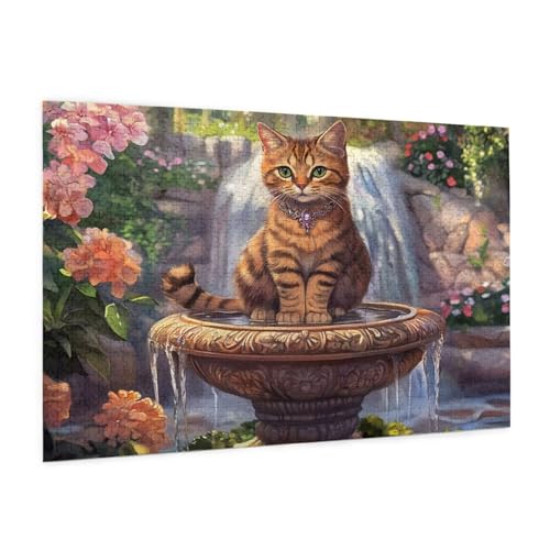 Katze Puzzle 6000 Teile Erwachsene Puzzle Fallen Design für Erwachsene und Beginner, HD Farbe HolzPuzzle mit Geschenkbox Verpackung for Zimmer Deko Wohnzimmer, Geschenke für Frauen 100x180cm -z1338 von Guofuos