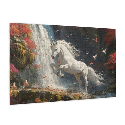 Landschaft Puzzle 2000 Teile Erwachsene Puzzle Tier Design für Erwachsene und Beginner, HD Farbe HolzPuzzle mit Geschenkbox Verpackung for Zimmer Deko Wohnzimmer, Geschenke für Frauen 70x100cm -z798 von Guofuos