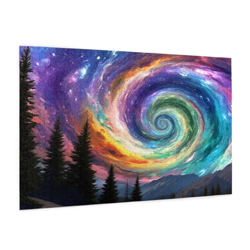 Landschaft Puzzle 2000 Teile Erwachsene Puzzle Traum Design für Erwachsene und Beginner, HD Farbe HolzPuzzle mit Geschenkbox Verpackung for Zimmer Deko Wohnzimmer, Geschenke für Frauen 70x100cm -z833 von Guofuos