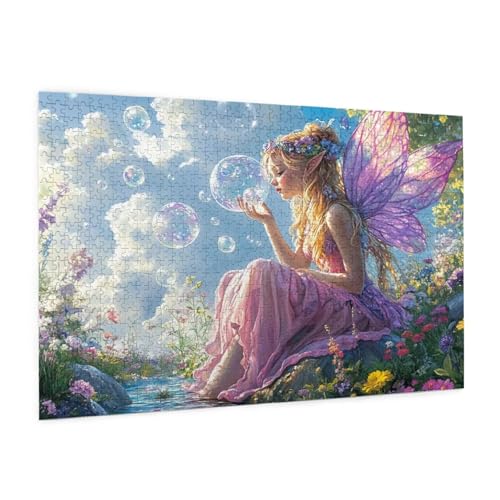 Landschaft Puzzle 3000 Teile Erwachsene Puzzle Elf Design für Erwachsene und Beginner, HD Farbe HolzPuzzle mit Geschenkbox Verpackung for Zimmer Deko Wohnzimmer, Geschenke für Frauen 80x120cm -z75 von Guofuos