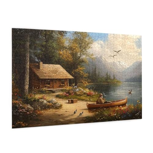 Landschaft Puzzle 3000 Teile Erwachsene Puzzle See Design für Erwachsene und Beginner, HD Farbe HolzPuzzle mit Geschenkbox Verpackung for Zimmer Deko Wohnzimmer, Geschenke für Frauen 80x120cm -z810 Landschaft Puzzle 3000 Teile Erwachsene Puzzle See Design für Erwachsene und Beginner, HD Farbe HolzPuzzle mit Geschenkbox Verpackung for Zimmer Deko Wohnzimmer, Geschenke für Frauen 80x120cm -z810 von Guofuos