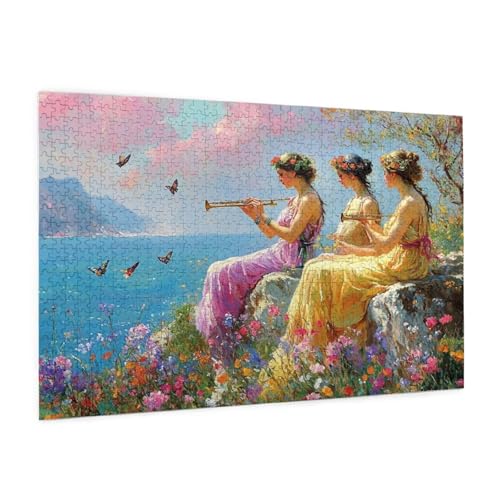 Landschaft Puzzle 5000 Teile Erwachsene Puzzle Frau Design für Erwachsene und Beginner, HD Farbe HolzPuzzle mit Geschenkbox Verpackung for Zimmer Deko Wohnzimmer, Geschenke für Frauen 100x150cm -z78 von Guofuos