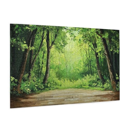 Landschaft Puzzle 6000 Teile Erwachsene Puzzle Baum Design für Erwachsene und Beginner, HD Farbe HolzPuzzle mit Geschenkbox Verpackung for Zimmer Deko Wohnzimmer, Geschenke für Frauen 100x180cm -z886 von Guofuos