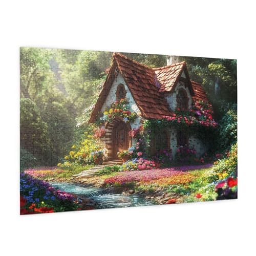 Landschaft Puzzle 6000 Teile Erwachsene Puzzle Blume Design für Erwachsene und Beginner, HD Farbe HolzPuzzle mit Geschenkbox Verpackung for Zimmer Deko Wohnzimmer, Geschenke für Frauen 100x180cm -z824 von Guofuos