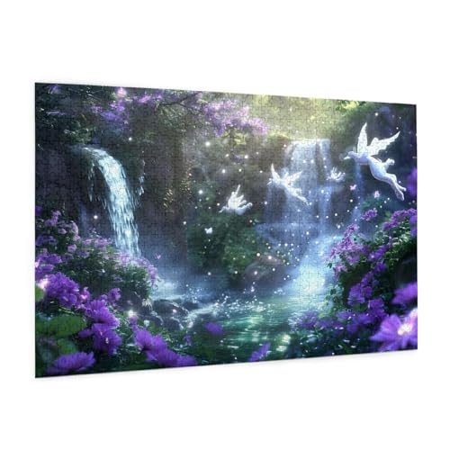Landschaft Puzzle 6000 Teile Erwachsene Puzzle Blume Design für Erwachsene und Beginner, HD Farbe HolzPuzzle mit Geschenkbox Verpackung for Zimmer Deko Wohnzimmer, Geschenke für Frauen 100x180cm -z826 von Guofuos
