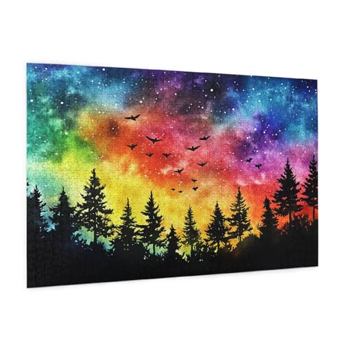 Landschaft Puzzle 6000 Teile Erwachsene Puzzle Farbe Design für Erwachsene und Beginner, HD Farbe HolzPuzzle mit Geschenkbox Verpackung for Zimmer Deko Wohnzimmer, Geschenke für Frauen 100x180cm -z763 von Guofuos