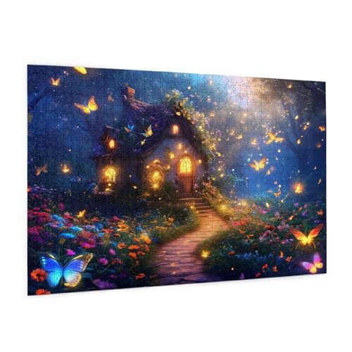 Landschaft Puzzle 6000 Teile Erwachsene Puzzle Schmetterling Design für Erwachsene Beginner,HD Farbe HolzPuzzle mit Geschenkbox Verpackung,Zimmer Deko Wohnzimmer,Geschenke für Frauen 100x180cm -z68 von Guofuos