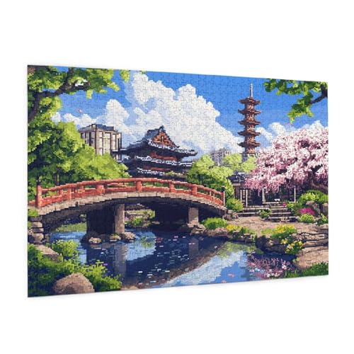 Landschaft Puzzle 6000 Teile Erwachsene Puzzle Stadt Design für Erwachsene und Beginner, HD Farbe HolzPuzzle mit Geschenkbox Verpackung for Zimmer Deko Wohnzimmer, Geschenke für Frauen 100x180cm -z765 von Guofuos