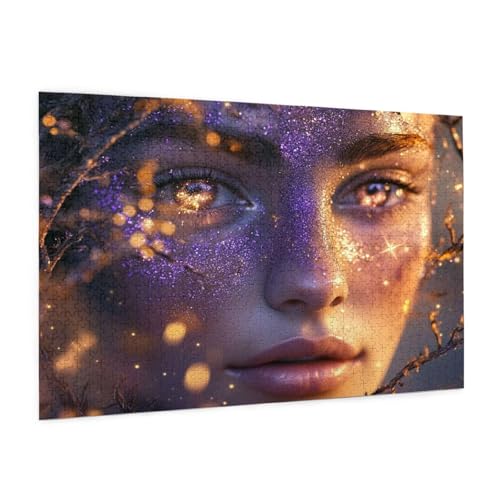 Lila Puzzle 5000 Teile Erwachsene Puzzle Frau Design für Erwachsene und Beginner, HD Farbe HolzPuzzle mit Geschenkbox Verpackung for Zimmer Deko Wohnzimmer, Geschenke für Frauen 100x150cm -z1908 Lila Puzzle 5000 Teile Erwachsene Puzzle Frau Design für Erwachsene und Beginner, HD Farbe HolzPuzzle mit Geschenkbox Verpackung for Zimmer Deko Wohnzimmer, Geschenke für Frauen 100x150cm -z1908 von Guofuos