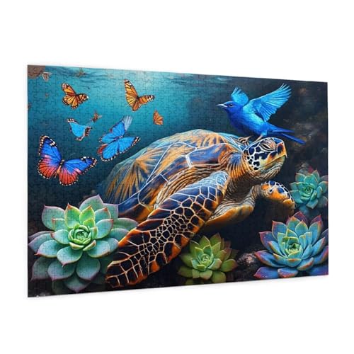 Meeresschildkröten Puzzle 6000 Teile Erwachsene Puzzle Tier Design für Erwachsene Beginner,HD Farbe HolzPuzzle mit Geschenkbox Verpackung,Zimmer Deko Wohnzimmer,Geschenke für Frauen 100x180cm -z108 von Guofuos