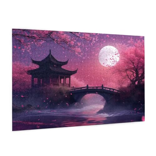 Mond Puzzle 1500 Teile Erwachsene Puzzle Landschaft Design für Erwachsene und Beginner, HD Farbe HolzPuzzle mit Geschenkbox Verpackung for Zimmer Deko Wohnzimmer, Geschenke für Frauen 57x87cm -z1886 Mond Puzzle 1500 Teile Erwachsene Puzzle Landschaft Design für Erwachsene und Beginner, HD Farbe HolzPuzzle mit Geschenkbox Verpackung for Zimmer Deko Wohnzimmer, Geschenke für Frauen 57x87cm -z1886 von Guofuos