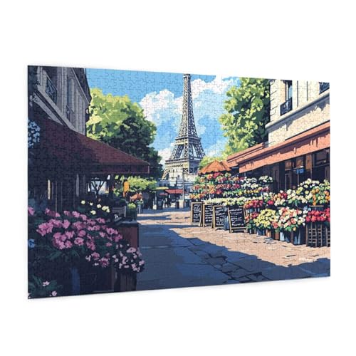Paris Puzzle 3000 Teile Erwachsene Puzzle Straße Design für Erwachsene und Beginner, HD Farbe HolzPuzzle mit Geschenkbox Verpackung for Zimmer Deko Wohnzimmer, Geschenke für Frauen 80x120cm -z450 Paris Puzzle 3000 Teile Erwachsene Puzzle Straße Design für Erwachsene und Beginner, HD Farbe HolzPuzzle mit Geschenkbox Verpackung for Zimmer Deko Wohnzimmer, Geschenke für Frauen 80x120cm -z450 von Guofuos