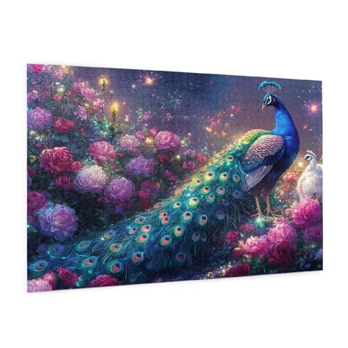 Pfau Puzzle 6000 Teile Erwachsene Puzzle Blume Design für Erwachsene und Beginner, HD Farbe HolzPuzzle mit Geschenkbox Verpackung for Zimmer Deko Wohnzimmer, Geschenke für Frauen 100x180cm -z1277 Pfau Puzzle 6000 Teile Erwachsene Puzzle Blume Design für Erwachsene und Beginner, HD Farbe HolzPuzzle mit Geschenkbox Verpackung for Zimmer Deko Wohnzimmer, Geschenke für Frauen 100x180cm -z1277 von Guofuos