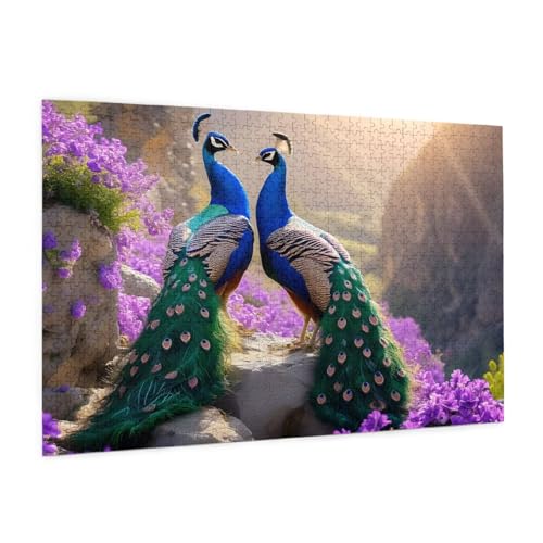 Pfau Puzzle 6000 Teile Erwachsene Puzzle Tier Design für Erwachsene und Beginner, HD Farbe HolzPuzzle mit Geschenkbox Verpackung for Zimmer Deko Wohnzimmer, Geschenke für Frauen 100x180cm -z216 von Guofuos