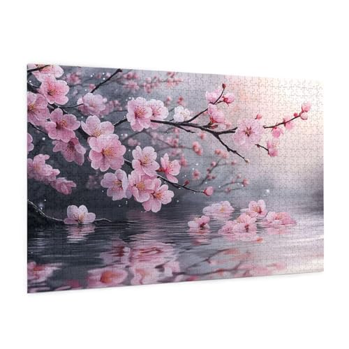 Pflaumenbossom Puzzle 6000 Teile Erwachsene Puzzle Landschaft Design für Erwachsene und Beginner,Farbe HolzPuzzle mit Geschenkbox Verpackung,Zimmer Deko Wohnzimmer,Geschenke für Frauen 100x180cm -z240 von Guofuos