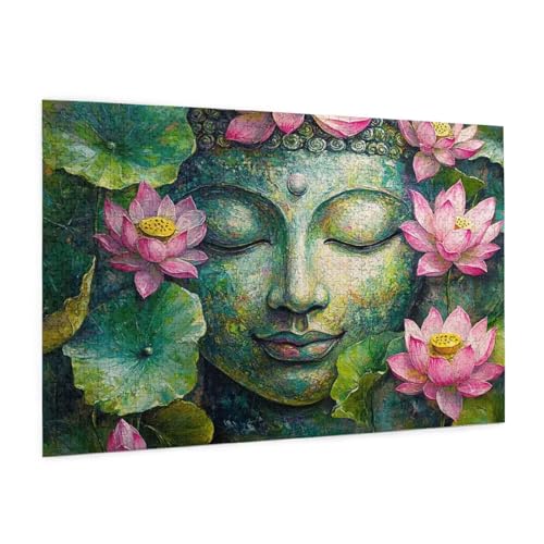 Religion Puzzle 5000 Teile Erwachsene Puzzle Lotus Design für Erwachsene und Beginner, HD Farbe HolzPuzzle mit Geschenkbox Verpackung for Zimmer Deko Wohnzimmer, Geschenke für Frauen 100x150cm -z1924 Religion Puzzle 5000 Teile Erwachsene Puzzle Lotus Design für Erwachsene und Beginner, HD Farbe HolzPuzzle mit Geschenkbox Verpackung for Zimmer Deko Wohnzimmer, Geschenke für Frauen 100x150cm -z1924 von Guofuos