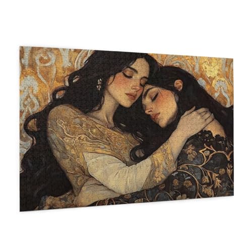 Retro Puzzle 6000 Teile Erwachsene Puzzle Frau Design für Erwachsene und Beginner, HD Farbe HolzPuzzle mit Geschenkbox Verpackung for Zimmer Deko Wohnzimmer, Geschenke für Frauen 100x180cm -z915 von Guofuos
