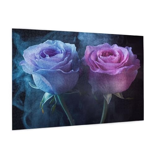 Rose Puzzle 5000 Teile Erwachsene Puzzle Lila Design für Erwachsene und Beginner, HD Farbe HolzPuzzle mit Geschenkbox Verpackung for Zimmer Deko Wohnzimmer, Geschenke für Frauen 100x150cm -z1356 Rose Puzzle 5000 Teile Erwachsene Puzzle Lila Design für Erwachsene und Beginner, HD Farbe HolzPuzzle mit Geschenkbox Verpackung for Zimmer Deko Wohnzimmer, Geschenke für Frauen 100x150cm -z1356 von Guofuos