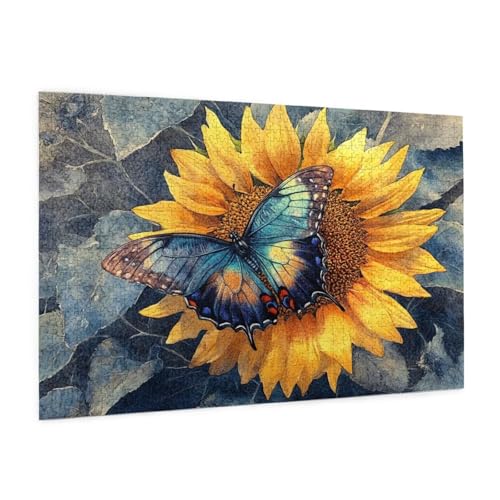 Schmetterling Puzzle 1000 Teile Erwachsene Puzzle Blume Design für Erwachsene Beginner, HD Farbe HolzPuzzle mit Geschenkbox Verpackung for Zimmer Deko Wohnzimmer, Geschenke für Frauen 50x75cm -z122 Schmetterling Puzzle 1000 Teile Erwachsene Puzzle Blume Design für Erwachsene Beginner, HD Farbe HolzPuzzle mit Geschenkbox Verpackung for Zimmer Deko Wohnzimmer, Geschenke für Frauen 50x75cm -z122 von Guofuos