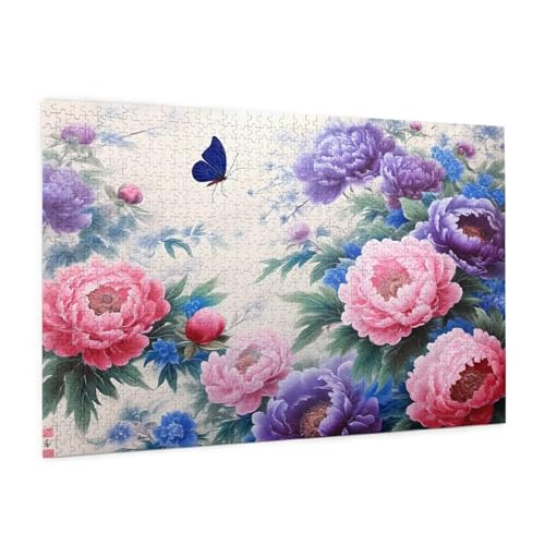 Schmetterling Puzzle 1000 Teile Erwachsene Puzzle Blume Design für Erwachsene und Beginner, HD Farbe HolzPuzzle mit Geschenkbox Verpackung, Zimmer Deko Wohnzimmer, Geschenke für Frauen 50x75cm -z1019 Schmetterling Puzzle 1000 Teile Erwachsene Puzzle Blume Design für Erwachsene und Beginner, HD Farbe HolzPuzzle mit Geschenkbox Verpackung, Zimmer Deko Wohnzimmer, Geschenke für Frauen 50x75cm -z1019 von Guofuos