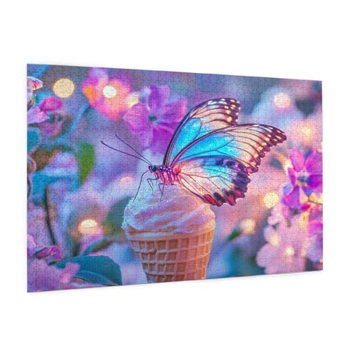 Schmetterling Puzzle 5000 Teile Erwachsene Puzzle Farbe Design für Erwachsene und Beginner, HD Farbe HolzPuzzle mit Geschenkbox Verpackung, Zimmer Deko Wohnzimmer, Geschenke für Frauen 100x150cm -z996 von Guofuos
