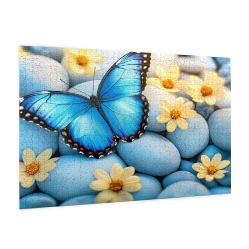 Schmetterling Puzzle 6000 Teile Erwachsene Puzzle Blau Design für Erwachsene und Beginner, HD Farbe HolzPuzzle mit Geschenkbox Verpackung, Zimmer Deko Wohnzimmer, Geschenke für Frauen 100x180cm -z130 Schmetterling Puzzle 6000 Teile Erwachsene Puzzle Blau Design für Erwachsene und Beginner, HD Farbe HolzPuzzle mit Geschenkbox Verpackung, Zimmer Deko Wohnzimmer, Geschenke für Frauen 100x180cm -z130 von Guofuos