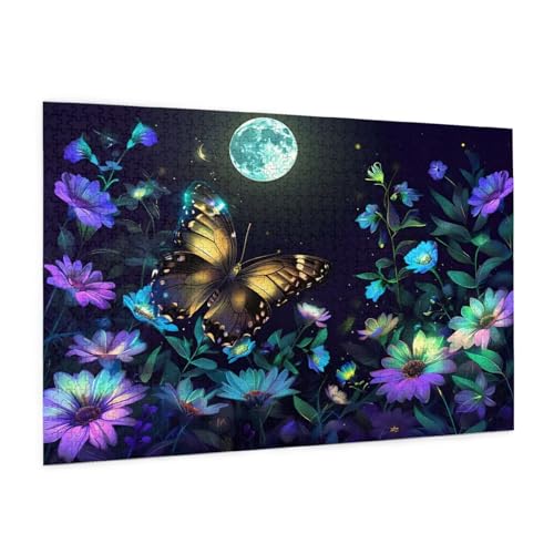 Schmetterling Puzzle 6000 Teile Erwachsene Puzzle Landschaft Design für Erwachsene und Beginner,Farbe HolzPuzzle mit Geschenkbox Verpackung,Zimmer Deko Wohnzimmer,Geschenke für Frauen 100x180cm -z120 von Guofuos
