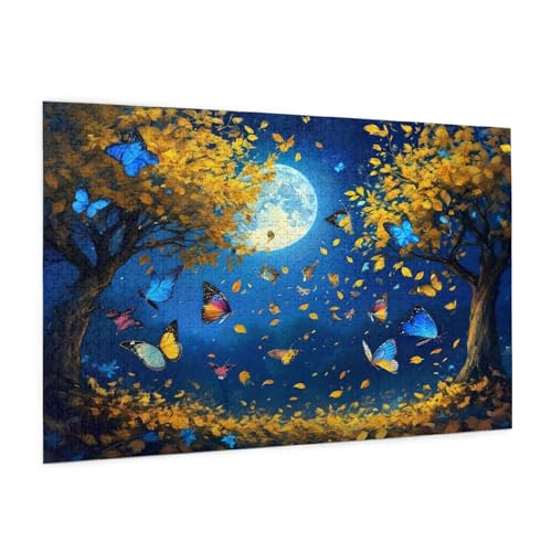 Schmetterling Puzzle 6000 Teile Erwachsene Puzzle Landschaft Design für Erwachsene und Beginner,Farbe HolzPuzzle mit Geschenkbox Verpackung,Zimmer Deko Wohnzimmer,Geschenke für Frauen 100x180cm -z129 von Guofuos