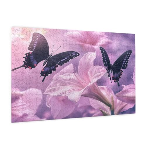 Schmetterling Puzzle 6000 Teile Erwachsene Puzzle Winde Design für Erwachsene Beginner, HD Farbe HolzPuzzle mit Geschenkbox Verpackung, Zimmer Deko Wohnzimmer, Geschenke für Frauen 100x180cm -z1055 von Guofuos