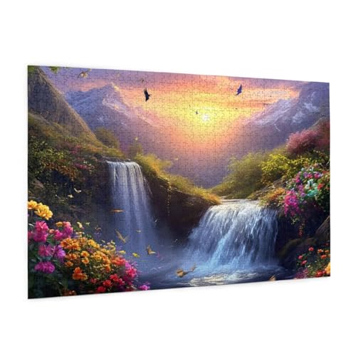 Sonnenuntergang Puzzle 1000 Teile Erwachsene Puzzle Landschaft Design für Erwachsene und Beginner,Farbe HolzPuzzle mit Geschenkbox Verpackung,Zimmer Deko Wohnzimmer,Geschenke für Frauen 50x75cm -z1690 Sonnenuntergang Puzzle 1000 Teile Erwachsene Puzzle Landschaft Design für Erwachsene und Beginner,Farbe HolzPuzzle mit Geschenkbox Verpackung,Zimmer Deko Wohnzimmer,Geschenke für Frauen 50x75cm -z1690 von Guofuos
