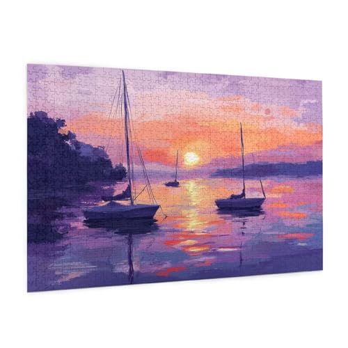 Sonnenuntergang Puzzle 1500 Teile Erwachsene Puzzle Abstrakt Design für Erwachsene Beginner,HD Farbe HolzPuzzle mit Geschenkbox Verpackung,Zimmer Deko Wohnzimmer,Geschenke für Frauen 57x87cm -z1663 Sonnenuntergang Puzzle 1500 Teile Erwachsene Puzzle Abstrakt Design für Erwachsene Beginner,HD Farbe HolzPuzzle mit Geschenkbox Verpackung,Zimmer Deko Wohnzimmer,Geschenke für Frauen 57x87cm -z1663 von Guofuos