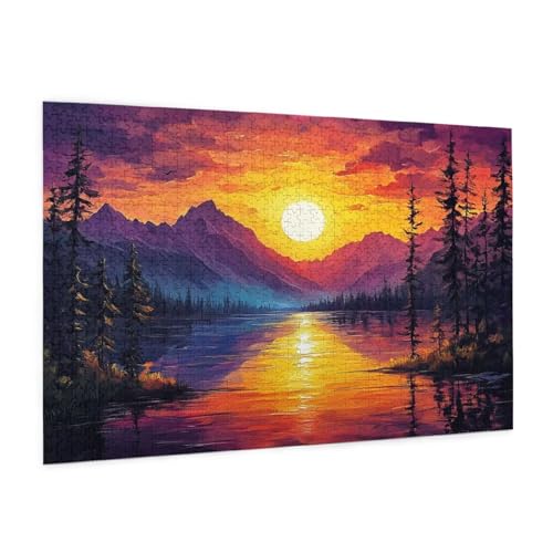 Sonnenuntergang Puzzle 2000 Teile Erwachsene Puzzle Landschaft Design für Erwachsene und Beginner,Farbe HolzPuzzle mit Geschenkbox Verpackung,Zimmer Deko Wohnzimmer,Geschenke für Frauen 70x100cm -z355 Sonnenuntergang Puzzle 2000 Teile Erwachsene Puzzle Landschaft Design für Erwachsene und Beginner,Farbe HolzPuzzle mit Geschenkbox Verpackung,Zimmer Deko Wohnzimmer,Geschenke für Frauen 70x100cm -z355 von Guofuos