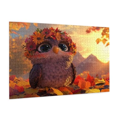 Sonnenuntergang Puzzle 3000 Teile Erwachsene Puzzle Eule Design für Erwachsene Beginner, HD Farbe HolzPuzzle mit Geschenkbox Verpackung, Zimmer Deko Wohnzimmer, Geschenke für Frauen 80x120cm -z1745 Sonnenuntergang Puzzle 3000 Teile Erwachsene Puzzle Eule Design für Erwachsene Beginner, HD Farbe HolzPuzzle mit Geschenkbox Verpackung, Zimmer Deko Wohnzimmer, Geschenke für Frauen 80x120cm -z1745 von Guofuos