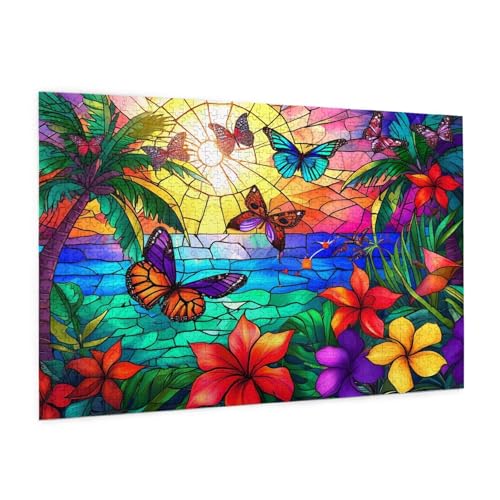 Sonnenuntergang Puzzle 6000 Teile Erwachsene Puzzle Schmetterling Design für Erwachsene Beginner,Farbe HolzPuzzle Geschenkbox Verpackung,Zimmer Deko Wohnzimmer,Geschenke für Frauen 100x180cm -z1732 Sonnenuntergang Puzzle 6000 Teile Erwachsene Puzzle Schmetterling Design für Erwachsene Beginner,Farbe HolzPuzzle Geschenkbox Verpackung,Zimmer Deko Wohnzimmer,Geschenke für Frauen 100x180cm -z1732 von Guofuos