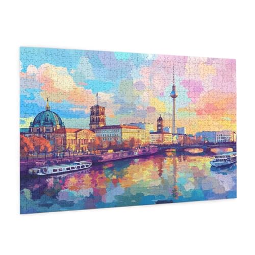 Stadt Puzzle 4000 Teile Erwachsene Puzzle Sonnenuntergang Design für Erwachsene Beginner, HD Farbe HolzPuzzle mit Geschenkbox Verpackung, Zimmer Deko Wohnzimmer, Geschenke für Frauen 87x140cm -z498 Stadt Puzzle 4000 Teile Erwachsene Puzzle Sonnenuntergang Design für Erwachsene Beginner, HD Farbe HolzPuzzle mit Geschenkbox Verpackung, Zimmer Deko Wohnzimmer, Geschenke für Frauen 87x140cm -z498 von Guofuos