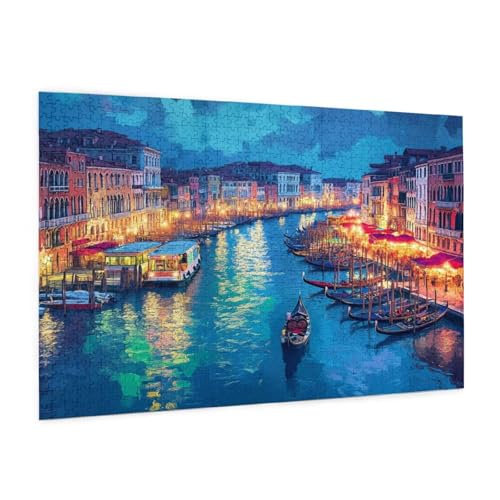 Stadt Puzzle 6000 Teile Erwachsene Puzzle Italien Design für Erwachsene und Beginner, HD Farbe HolzPuzzle mit Geschenkbox Verpackung for Zimmer Deko Wohnzimmer, Geschenke für Frauen 100x180cm -z509 von Guofuos