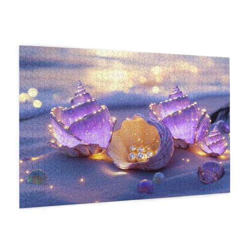 Strand Puzzle 2000 Teile Erwachsene Puzzle Sonnenuntergang Design für Erwachsene und Beginner,HD Farbe HolzPuzzle mit Geschenkbox Verpackung,Zimmer Deko Wohnzimmer,Geschenke für Frauen 70x100cm -z966 von Guofuos