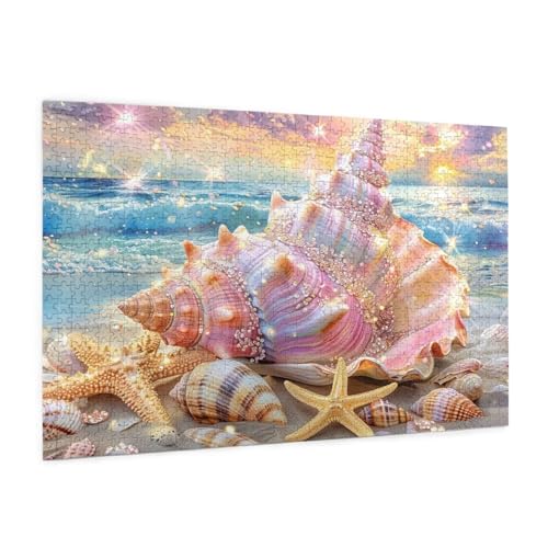 Strand Puzzle 5000 Teile Erwachsene Puzzle Landschaft Design für Erwachsene Beginner, HD Farbe HolzPuzzle mit Geschenkbox Verpackung for Zimmer Deko Wohnzimmer, Geschenke für Frauen 100x150cm -z110 von Guofuos