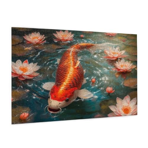 Tier Puzzle 1500 Teile Erwachsene Puzzle Blume Design für Erwachsene Beginner,Farbe HolzPuzzle Kreative Geschenke mit Geschenkbox Verpackung Zimmer Deko Wohnzimmer,Geschenke für Frauen 57x87cm -z32 von Guofuos
