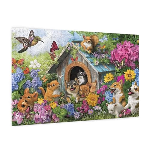 Tier Puzzle 2000 Teile Erwachsene Puzzle Blume Design für Erwachsene und Beginner, HD Farbe HolzPuzzle mit Geschenkbox Verpackung for Zimmer Deko Wohnzimmer, Geschenke für Frauen 70x100cm -z672 von Guofuos