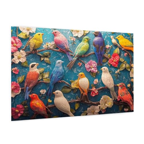 Tier Puzzle 3000 Teile Erwachsene Puzzle Blume Design für Erwachsene und Beginner, HD Farbe HolzPuzzle mit Geschenkbox Verpackung for Zimmer Deko Wohnzimmer, Geschenke für Frauen 80x120cm -z671 von Guofuos