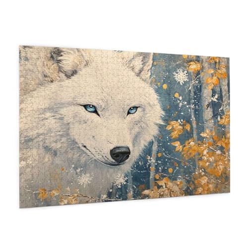 Tier Puzzle 3000 Teile Erwachsene Puzzle Hund Design für Erwachsene und Beginner, HD Farbe HolzPuzzle mit Geschenkbox Verpackung for Zimmer Deko Wohnzimmer, Geschenke für Frauen 80x120cm -z653 von Guofuos