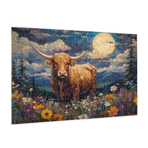 Tier Puzzle 4000 Teile Erwachsene Puzzle Landschaft Design für Erwachsene und Beginner, HD Farbe HolzPuzzle mit Geschenkbox Verpackung for Zimmer Deko Wohnzimmer, Geschenke für Frauen 87x140cm -z23 von Guofuos