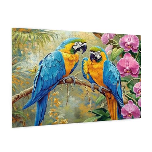 Tier Puzzle 4000 Teile Erwachsene Puzzle Papagei Design für Erwachsene und Beginner, HD Farbe HolzPuzzle mit Geschenkbox Verpackung for Zimmer Deko Wohnzimmer, Geschenke für Frauen 87x140cm -z50 von Guofuos