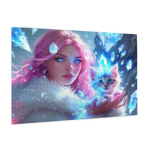 Tier Puzzle 5000 Teile Erwachsene Puzzle Frau Design für Erwachsene und Beginner, HD Farbe HolzPuzzle mit Geschenkbox Verpackung for Zimmer Deko Wohnzimmer, Geschenke für Frauen 100x150cm -z716 von Guofuos