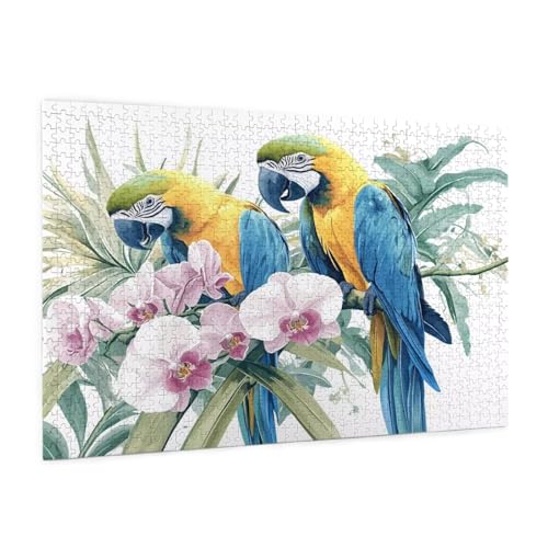 Tier Puzzle 5000 Teile Erwachsene Puzzle Papagei Design für Erwachsene und Beginner, HD Farbe HolzPuzzle mit Geschenkbox Verpackung for Zimmer Deko Wohnzimmer, Geschenke für Frauen 100x150cm -z739 von Guofuos