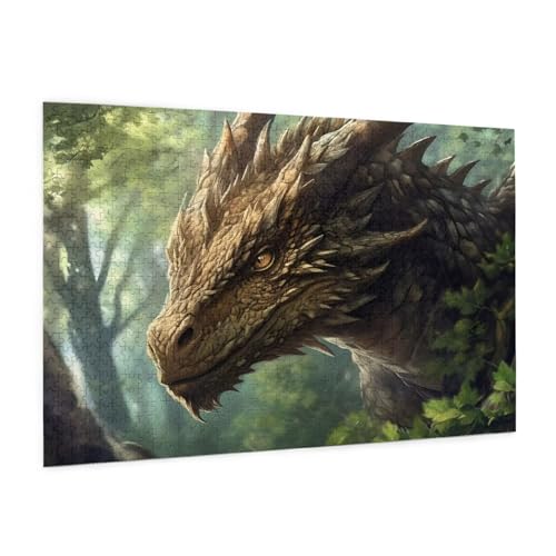 Tier Puzzle 6000 Teile Erwachsene Puzzle Drachen Design für Erwachsene und Beginner, HD Farbe HolzPuzzle mit Geschenkbox Verpackung for Zimmer Deko Wohnzimmer, Geschenke für Frauen 100x180cm -z696 von Guofuos