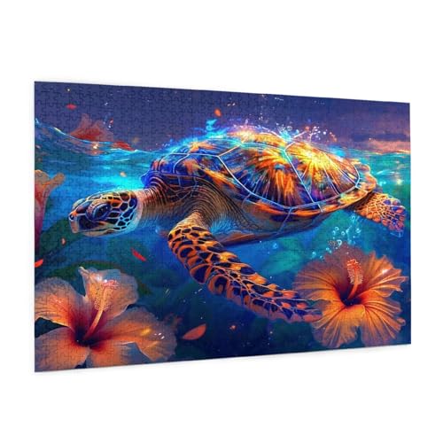 Tier Puzzle 6000 Teile Erwachsene Puzzle Meeresschildkröten Design für Erwachsene Beginner,HD Farbe HolzPuzzle mit Geschenkbox Verpackung,Zimmer Deko Wohnzimmer,Geschenke für Frauen 100x180cm -z658 von Guofuos