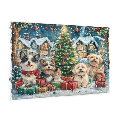 Weihnachten Puzzle 4000 Teile Erwachsene Puzzle Tier Design für Erwachsene und Beginner, HD Farbe HolzPuzzle mit Geschenkbox Verpackung for Zimmer Deko Wohnzimmer, Geschenke für Frauen 87x140cm -z402 Weihnachten Puzzle 4000 Teile Erwachsene Puzzle Tier Design für Erwachsene und Beginner, HD Farbe HolzPuzzle mit Geschenkbox Verpackung for Zimmer Deko Wohnzimmer, Geschenke für Frauen 87x140cm -z402 von Guofuos
